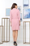 Нарядное весеннее платье 835-01 розового цвета