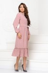 Ошатна весняна сукня 849-03 рожевого кольору.