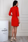 Платье 653-03 цвет красный