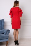 Платье 745-01 цвет красный