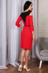 Красивое весеннее платье 771-04 красное